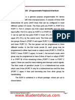 Unit - 3 8255: (Programmable Peripheral Interface)