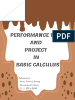 Performance Task AND Project IN Basic Calculus