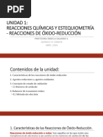 Química IV Común Reacciones de Óxido Reducción Clase 1