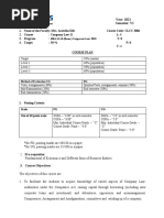 Company Law II - Bballb Corporate Laws 2018-23