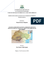 Análise Da Implementação Dos Acordos de Limcom No Desenvolvimento e Gestão Da Agricultura Irrigada em Moçambique