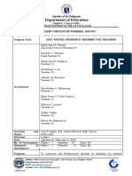 Terminal Report-INSET22 With M&E