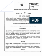 Decreto 466 Del 29 de Marzo de 2022