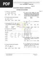 Semana 10 Ecuaciones Lineales, Cuadraticas y Sistema de Ecuaciones