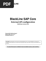 Blackline Sap Core: External Api Configuration