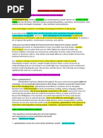 Contemporary: Introduction To Globalization Lesson 1. What Does The Contemporary World Mean?