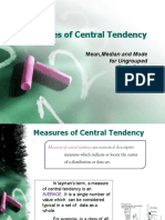 Measures of Central Tendency For Ungrouped Data