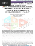 Consumer Perception Towards Online Buying Behaviour of Lenskart Product in Gujarat