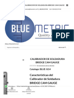 Calibrador de Soldadura Bridge Cam Gauge - Bluemetric