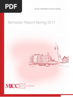 MICC Semester Report Spring 2011