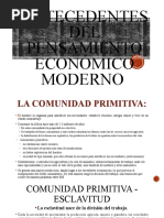 Antecedentes Del Pensamiento Economico Moderno