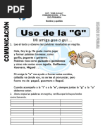 Uso de La G