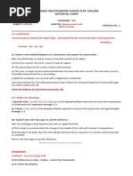 Measurement and Effects of Heat - Worksheet 5