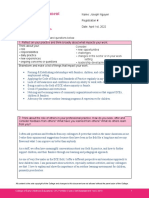 Self-Assessment Tool: Part 1: Reflection Questions