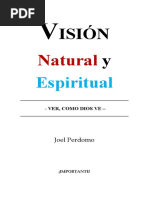 VISION NATURAL Y ESPIRITUAL - Joel Perdomo