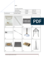 Apparatus - Worksheet 1: Write The English Names Under Each Picture