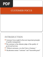 Module 12 Customer Focus