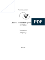 Access Control in Operating Systems: Matej Cs Anyi