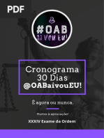 Cronograma 30 Dias OAB AI VOU EU