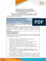 Guía de Actividades y Rúbrica de Evaluación - Unidad 2 - Tarea 3 - Determinar Los Costos de Producción Por Proceso