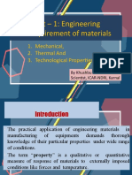 Lecture 1 - Properties of Material