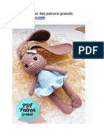 Beau Lapin Amigurumi Modele Gratuit PDF Au Crochet