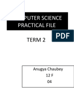 Computer Science Practical File Class 12