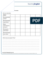 Shopping Habits Student Worksheet-Montag 28.02.22