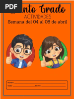 Actividades 5° Semana 30