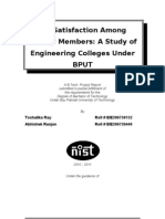 Job Satisfaction Among Faculty Members