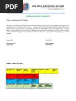 Ama Basic Education Las Pinas: Curriculum Map in Science 9