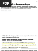 Cómo Calcular El Déficit Calórico y Perder Peso Fácilmente