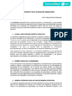 5 Beneficios de La Evaluacian Diagnastica para El Docente