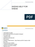 Understanding Self For Effectiveness: Amity Business School