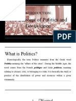 The Concept of Politics and Governance