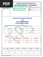 Method Statement For Installation of Fire Protection System