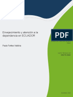 Envejecimiento y Atencion A La Dependencia en Ecuador