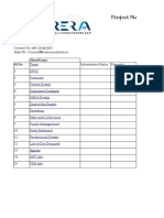 Check List Project Name RERA Audit 2018