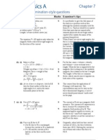 AQA A2 Physics A Chapter 7 Textbook Answers