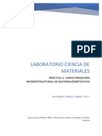 Caracterización Microestructural de Materiales Metálicos