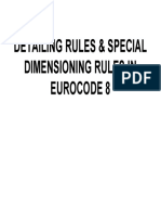 Detailing Rules & Special Dimensioning Rules in Eurocode 8