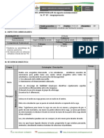 SESIÓN DE APRENDIZAJE 1°C Socioemocional