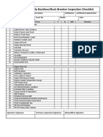 Backhoe-Rock Breaker Inspection Checklist