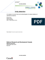 Malicious Activity Detection: An Analysis of Current Tools and Methodologies For Network Defence in Operational Networks