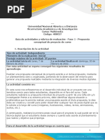 Guía de Actividades y Rúbrica de Evaluación - Fase 1 - Propuesta Conceptual de Proyecto de Curso