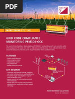 Grid Code Compliance Monitoring Pfm300-Gcc: Features