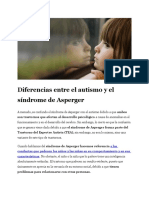 Diferencias Entre El Autismo y El Síndrome de Asperger