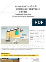 Elementos Estructurales de Soporte (Cimientos Propiamente Dichos) - Clase Del 29 de Marzo