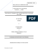 Code" of 1908: Memorandum For The Plaintiff