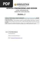 Aeb4101 Engineering and Design: Module - 3